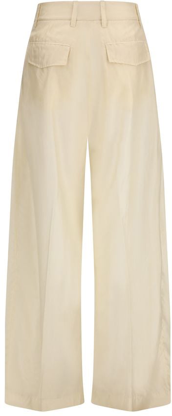 The Latest Beige Cotton Casual Pants Beige