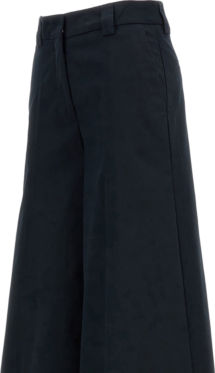 The Latest High-Rise Palazzo Trousers with Flared Leg Zwart