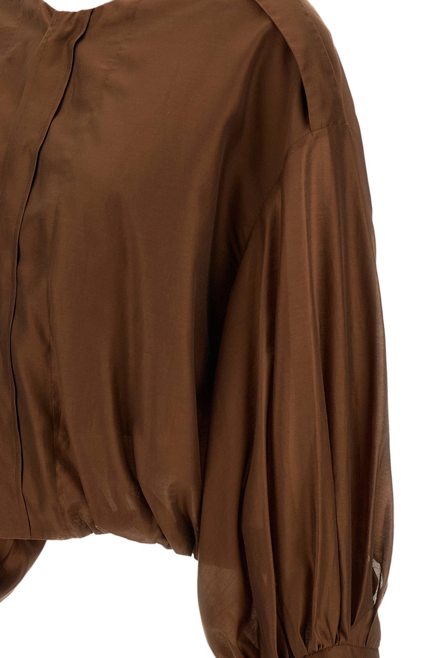 The Latest Diana Shirt In Light Muslin Bruin