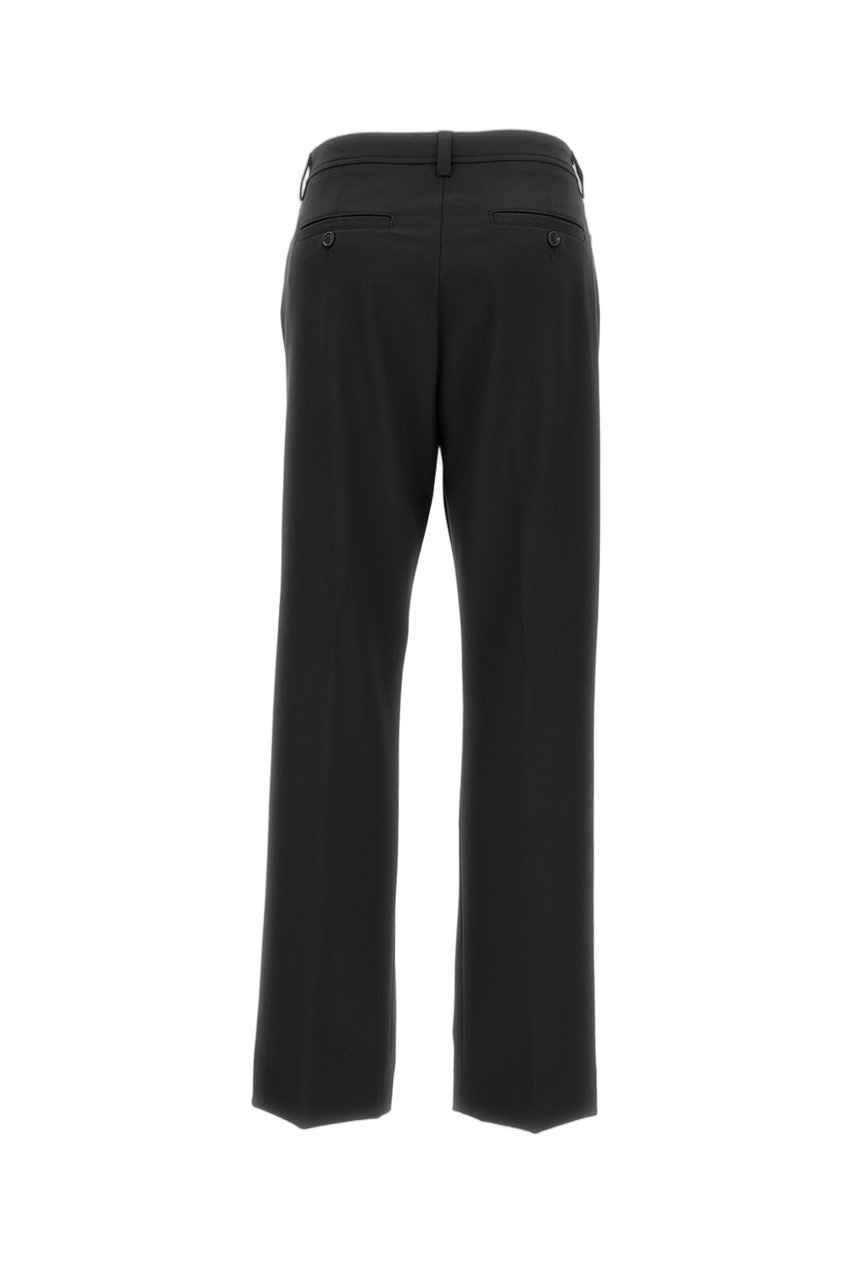 The Latest High Waist Trousers With Loose Legs And Functional Pockets Zwart