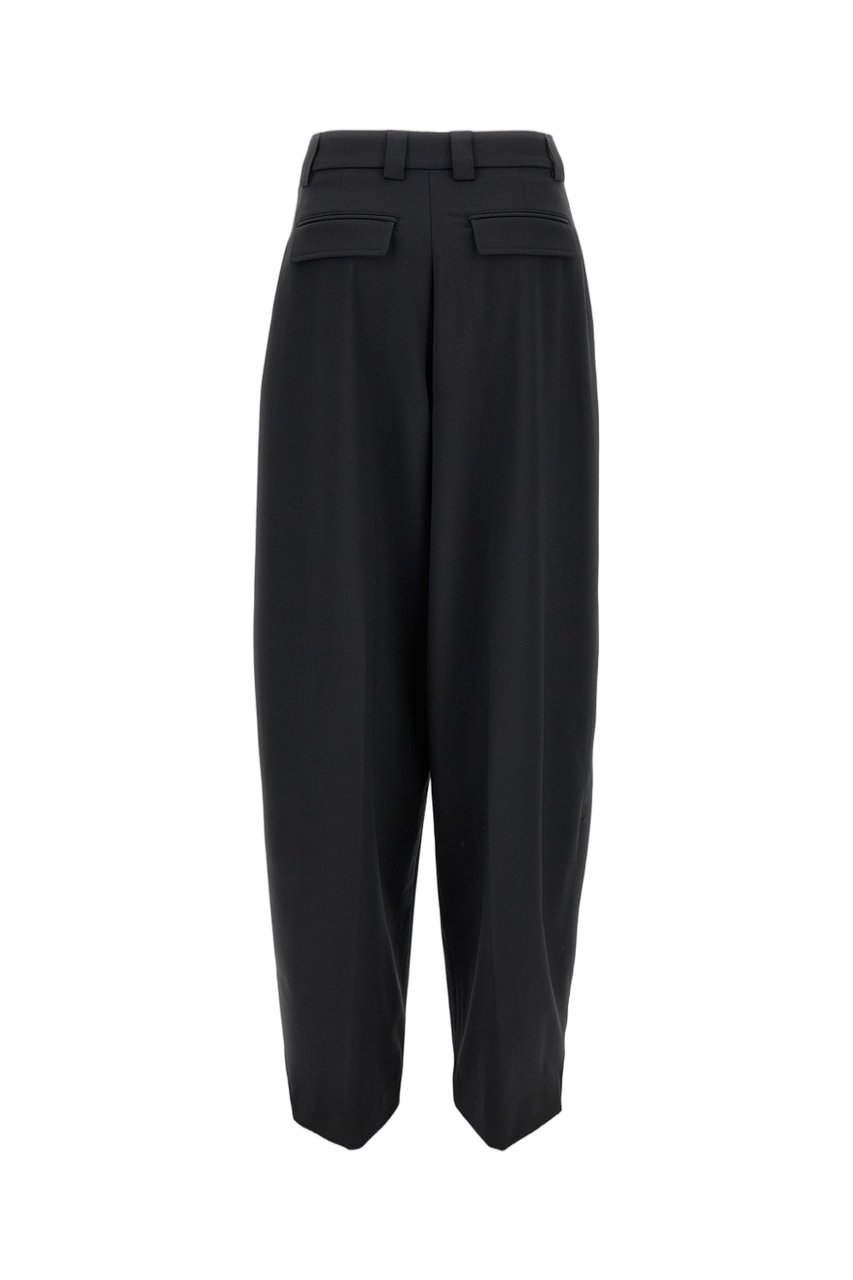 The Latest Wool Blend Trousers "Cara" Zwart