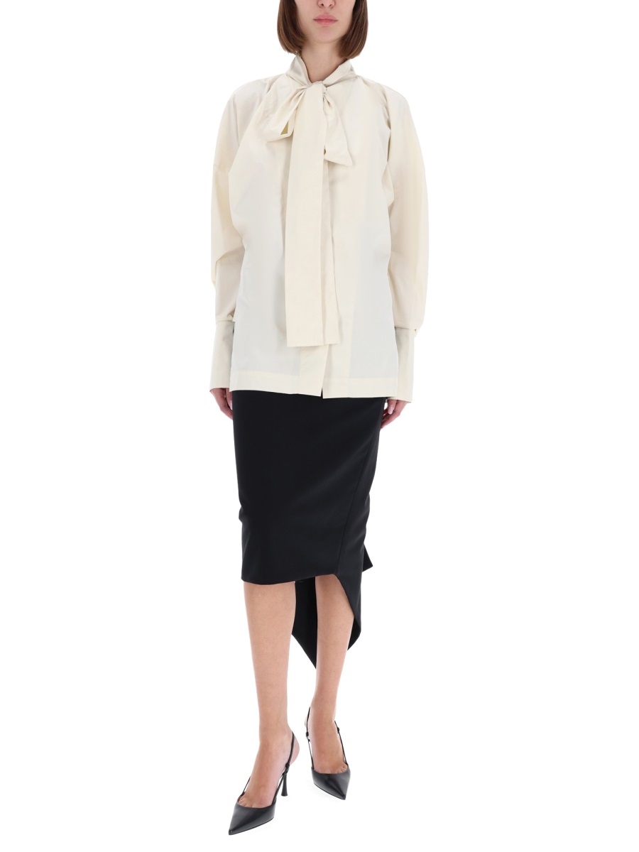 The Latest Bree Asymmetrical Midi Skirt Zwart