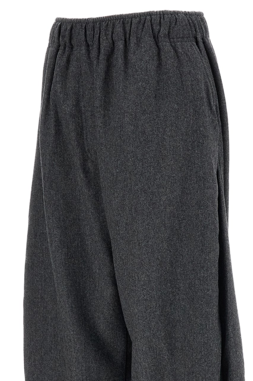 The Latest Grey Dora Wool-Blend Wide-Leg Pants Grijs
