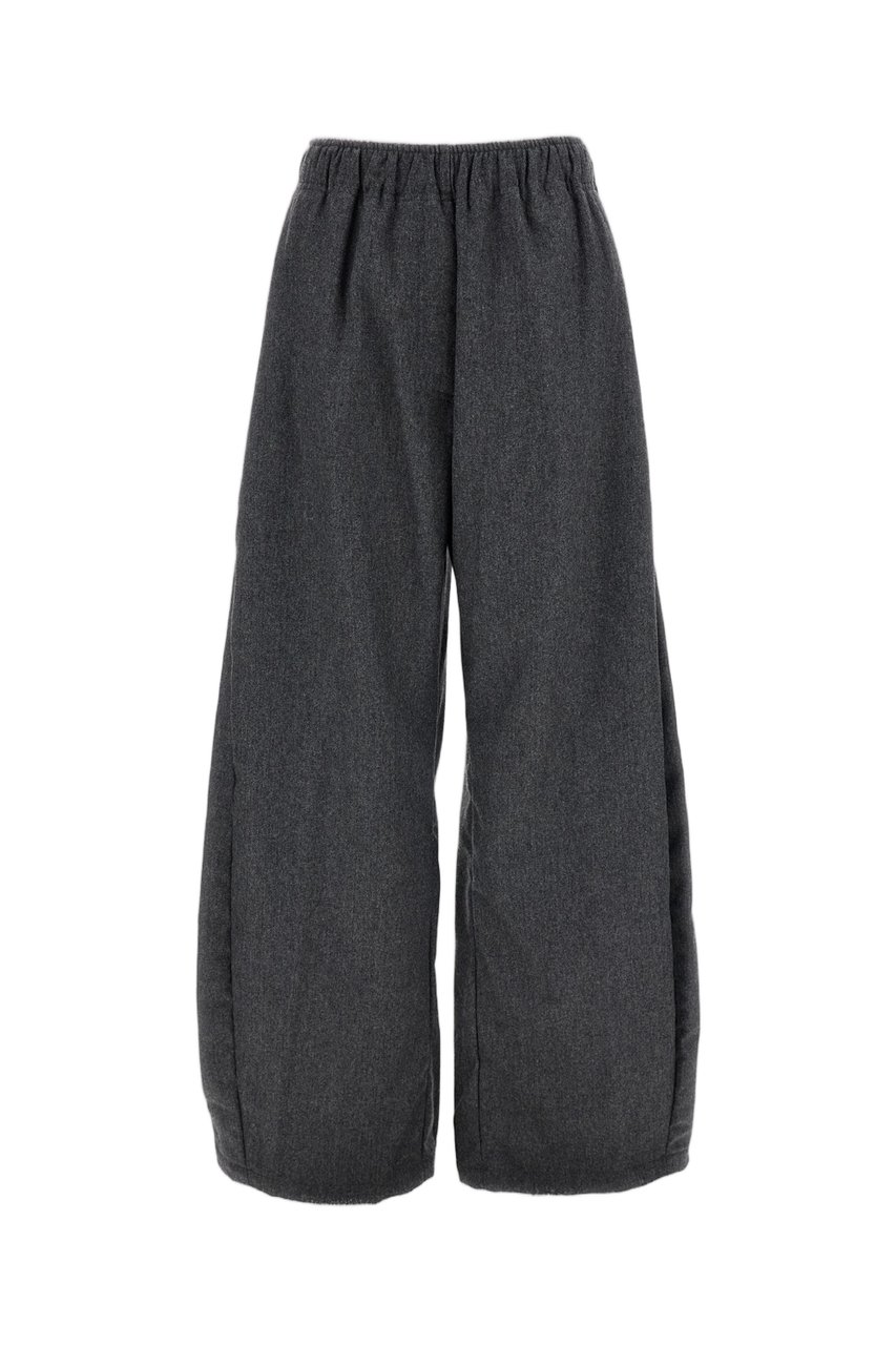 The Latest Grey Dora Wool-Blend Wide-Leg Pants Grijs
