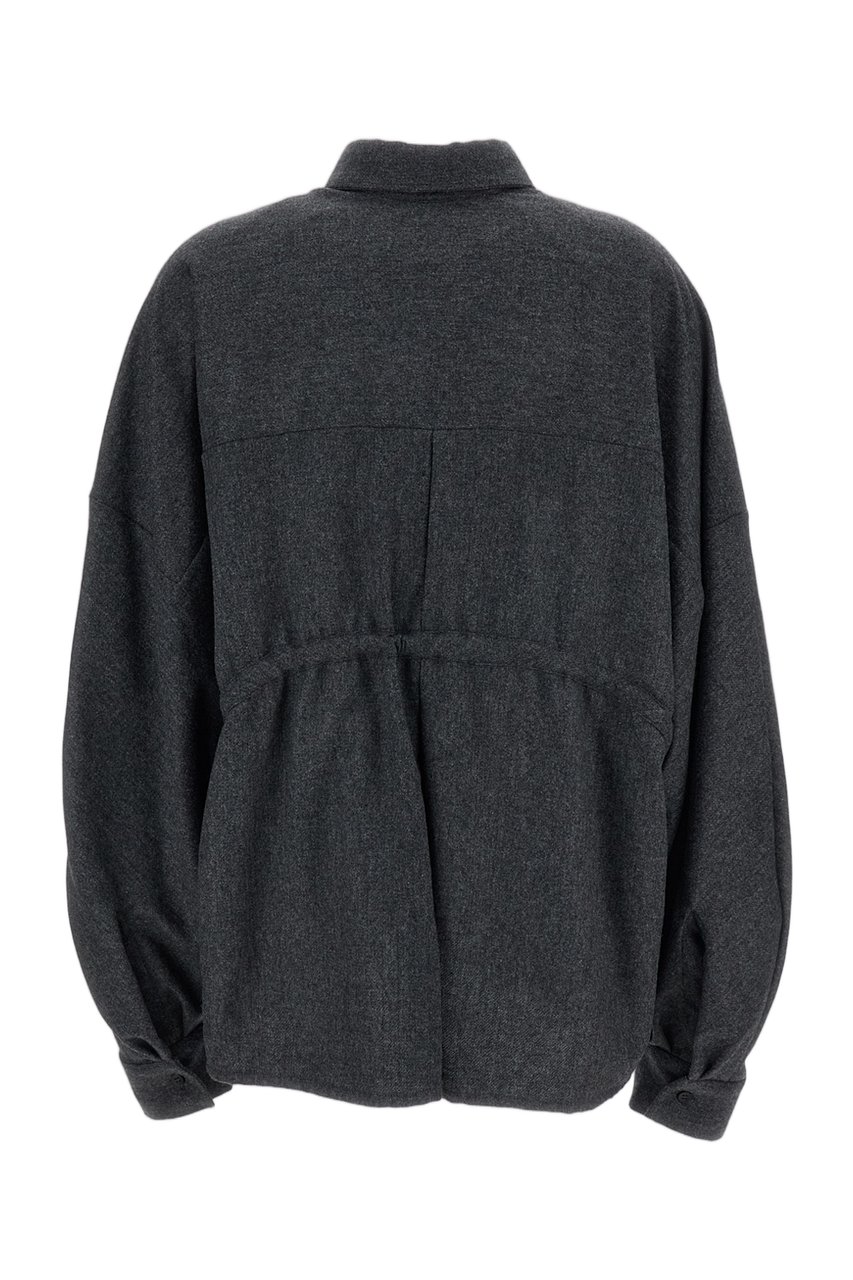 The Latest Grey Dalida Wool-Blend Shirt Grijs