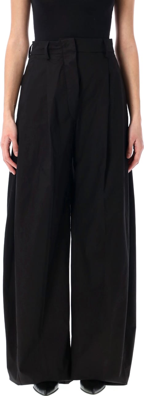 The Latest Billie Pant Popeline Nero Zwart