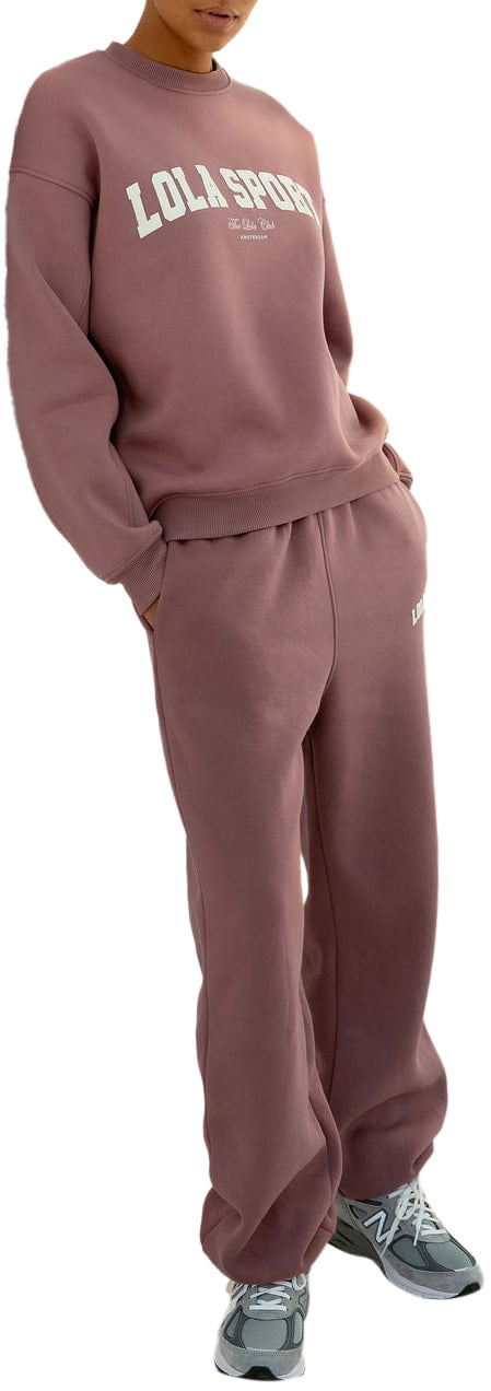 The Lola Club Jayla Half Zip Sweater Paars