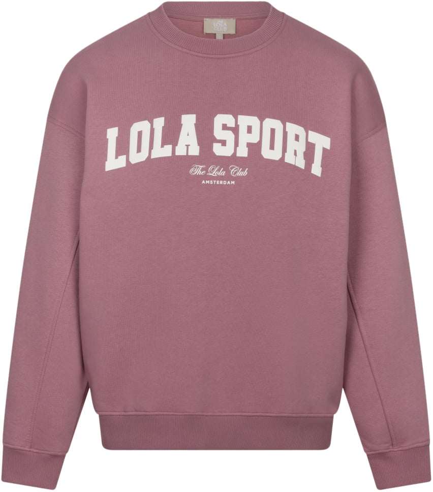 The Lola Club Jayla Half Zip Sweater Paars