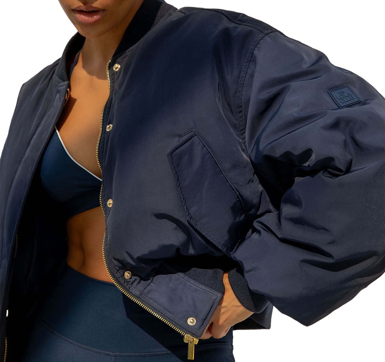 The Lola Club Leah Bomber Jack Blauw