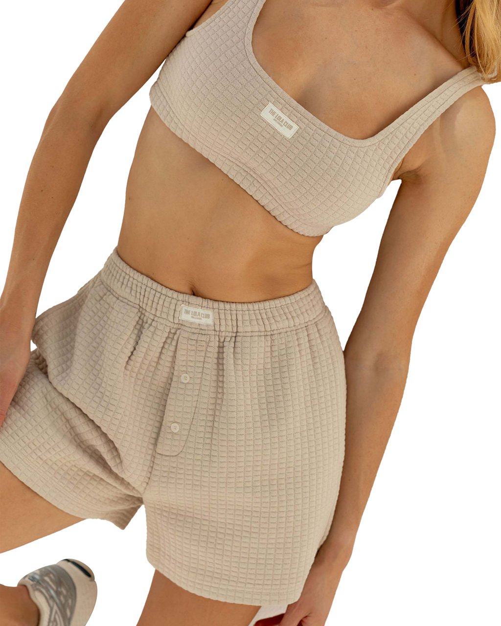 The Lola Club Lena Korte Broek Taupe