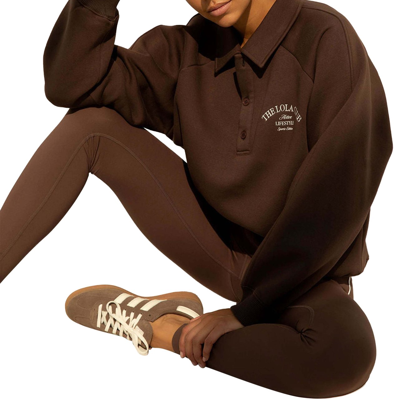 The Lola Club Maya Polo Sweater Wit