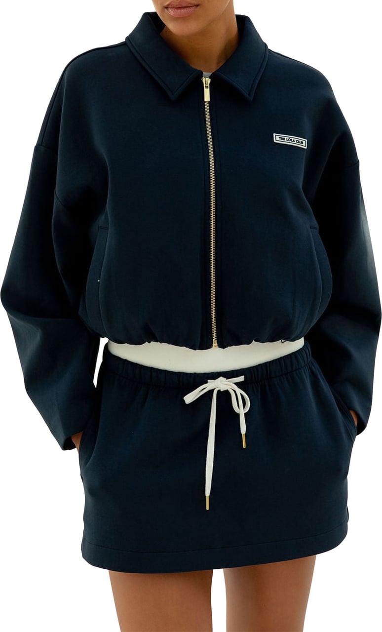 The Lola Club Millie Zip Through Vest Blauw