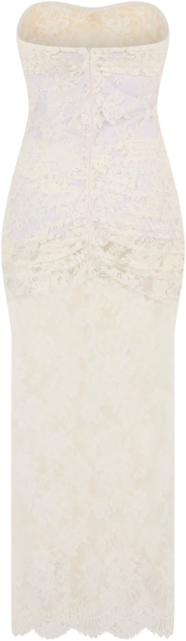 The Mannei Long lace dress Wit