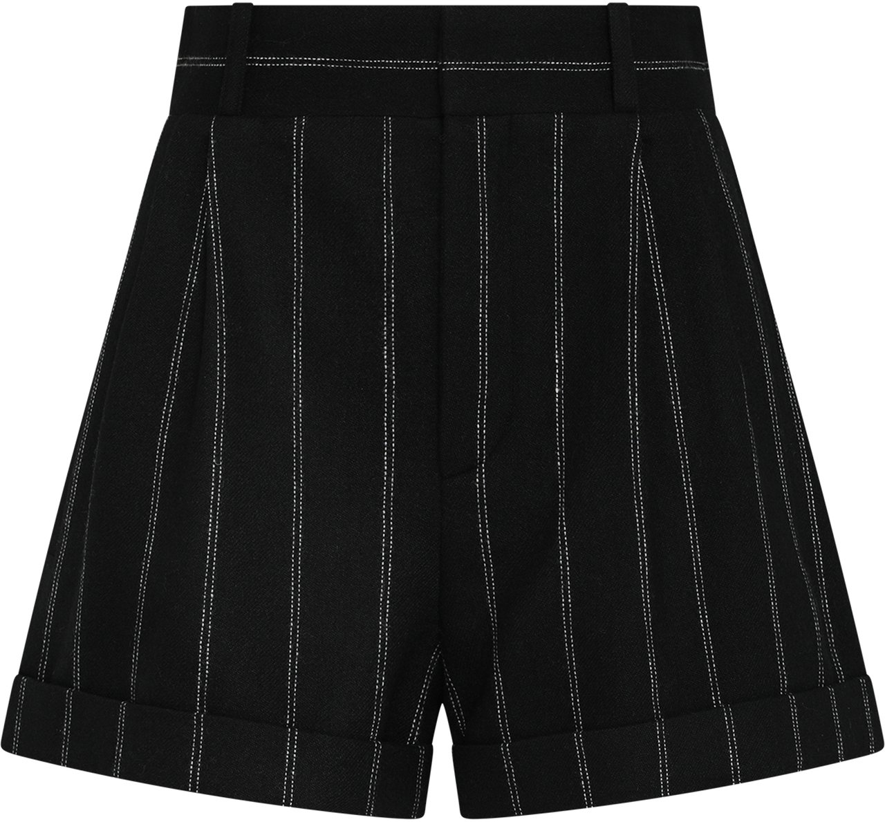The Mannei Wool shorts Zwart