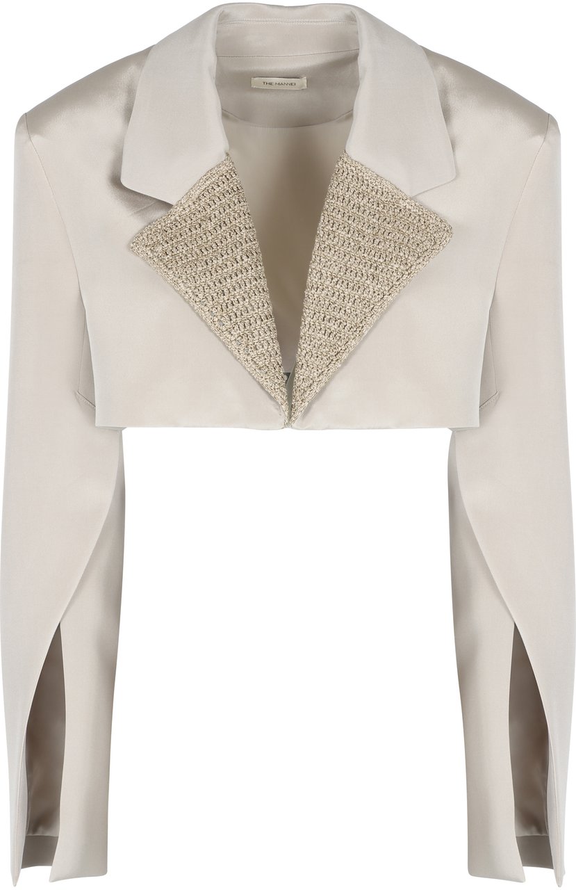 The Mannei Marica silk blazer Beige