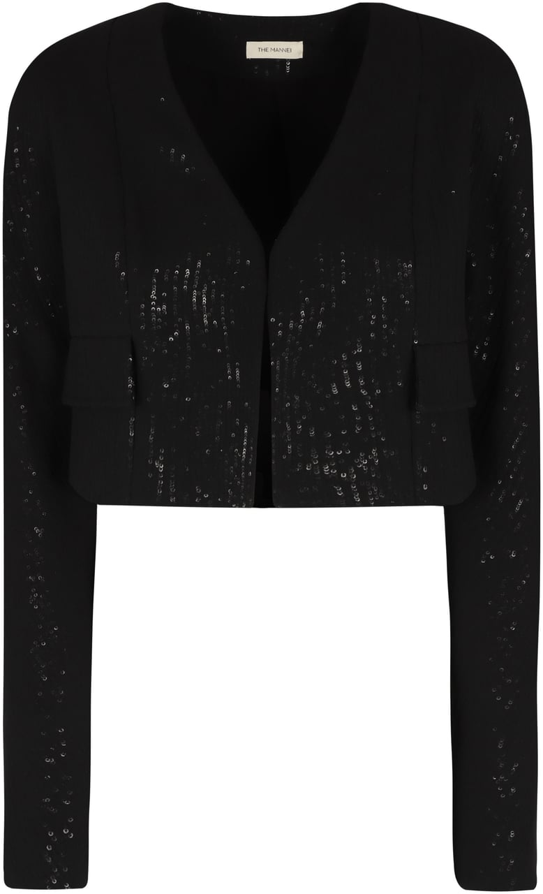 The Mannei Terras silk jacket Zwart