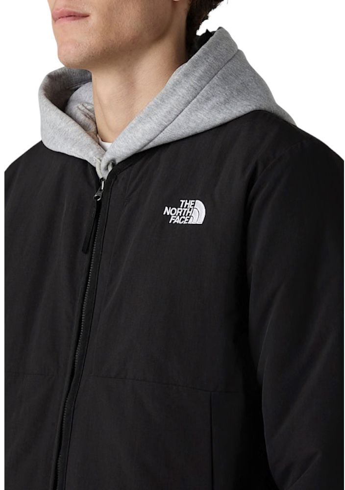 The North Face Black Nylon Coat Zwart