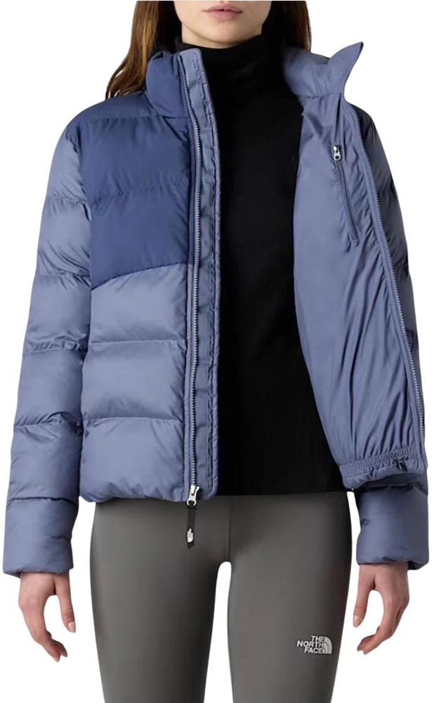 The North Face Blue Polyester Coat Blauw