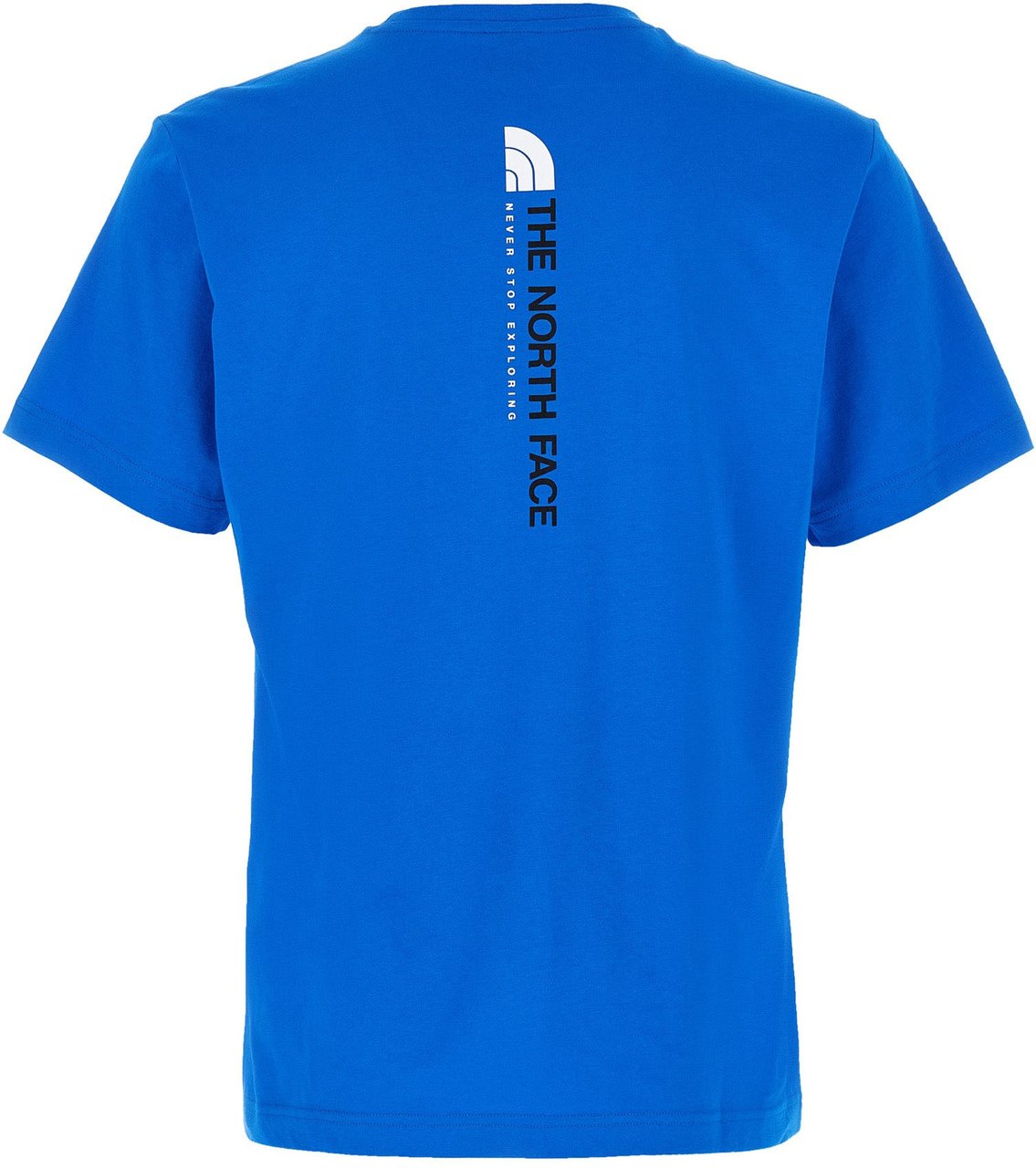 The North Face Blue Cotton T-Shirt Blauw