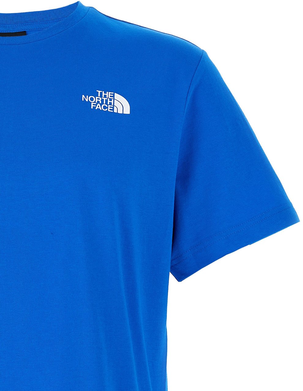 The North Face Blue Cotton T-Shirt Blauw