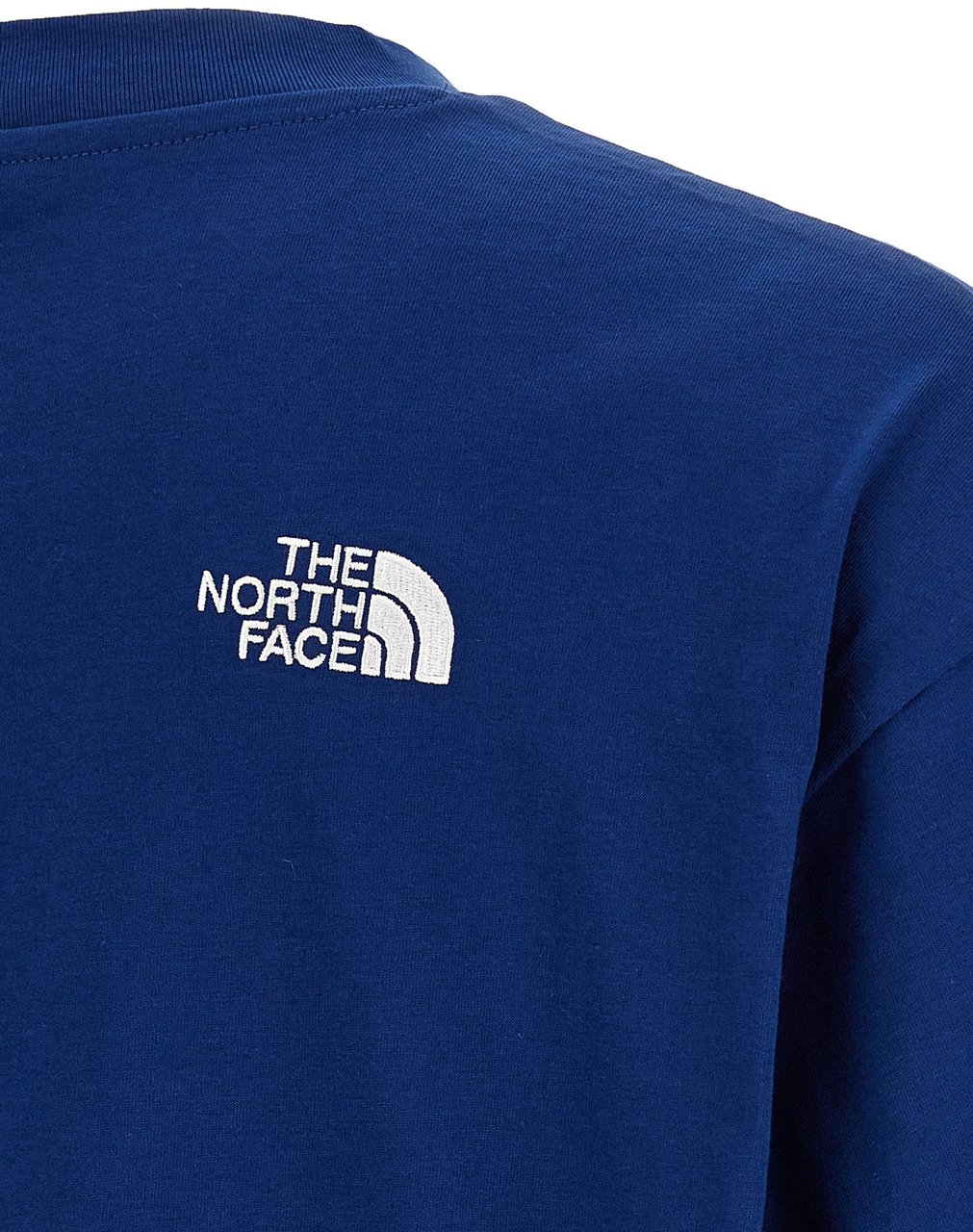 The North Face Blue Cotton T-Shirt Blauw