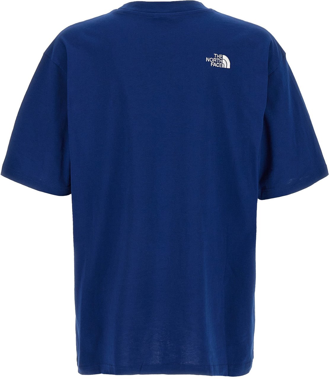 The North Face Blue Cotton T-Shirt Blauw