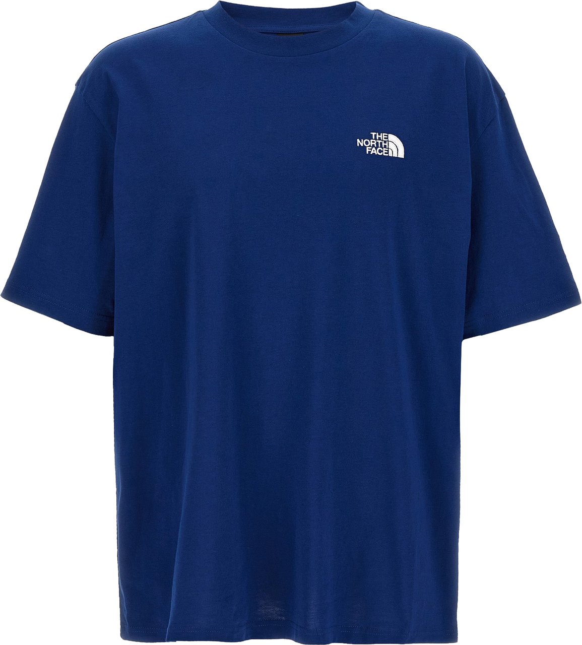 The North Face Blue Cotton T-Shirt Blauw