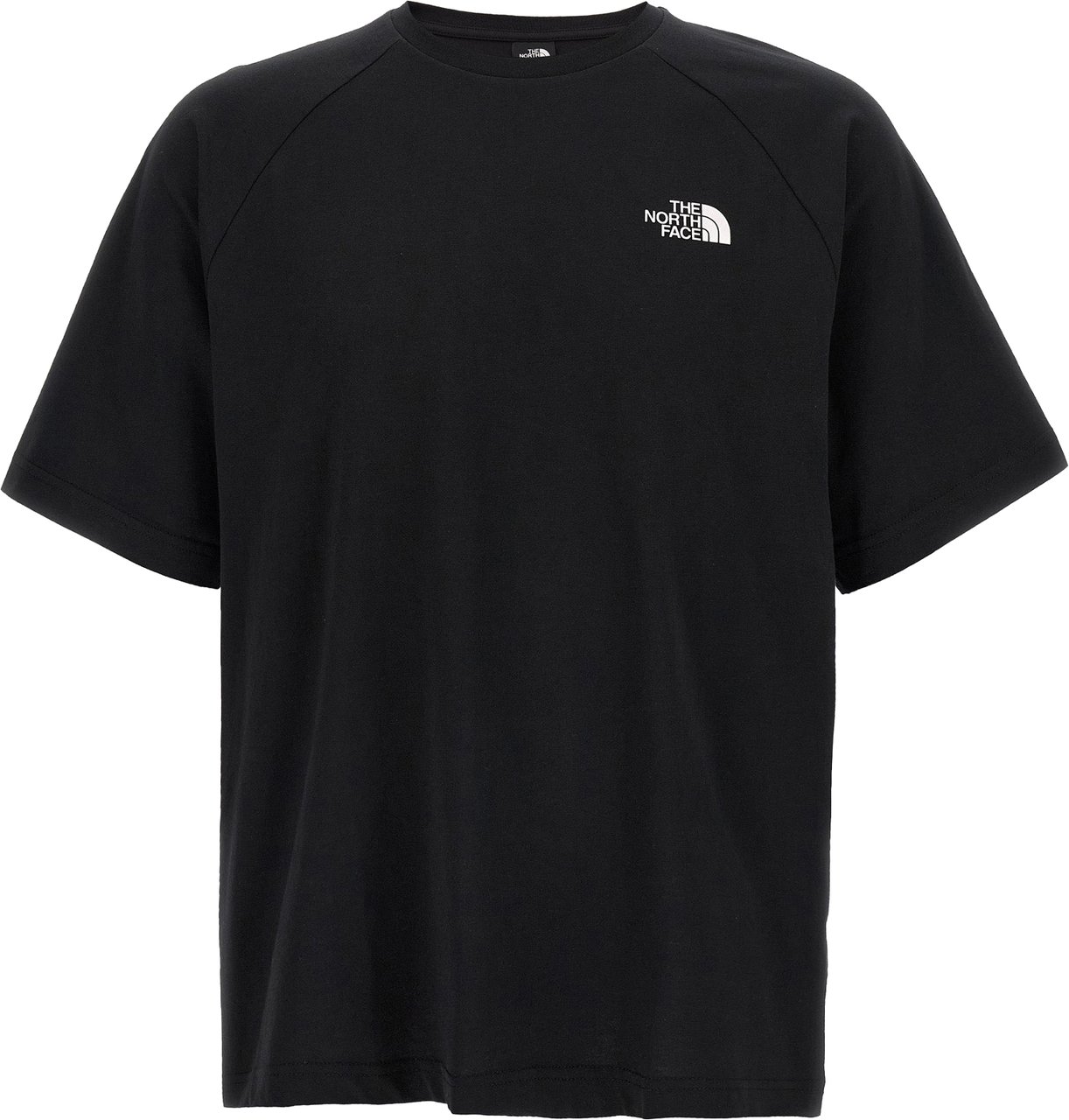The North Face Black Cotton T-Shirt Zwart