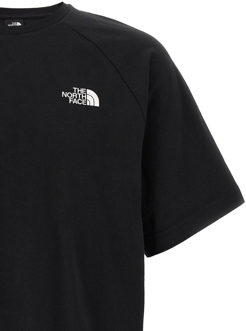The North Face Black Cotton T-Shirt Zwart