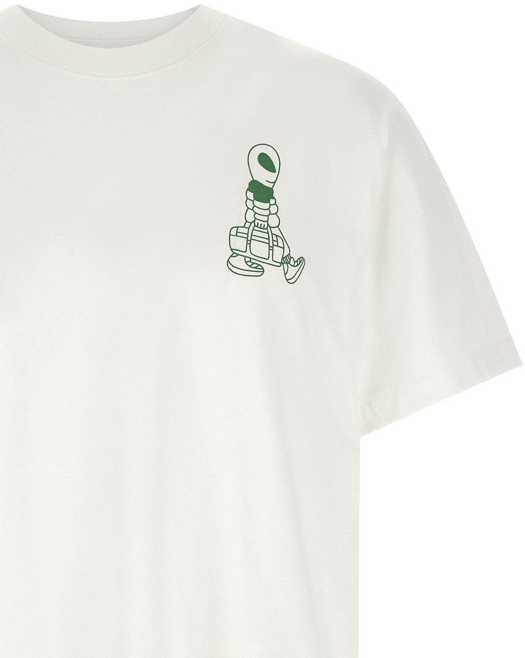 The North Face Bicolor Cotton T-Shirt Wit