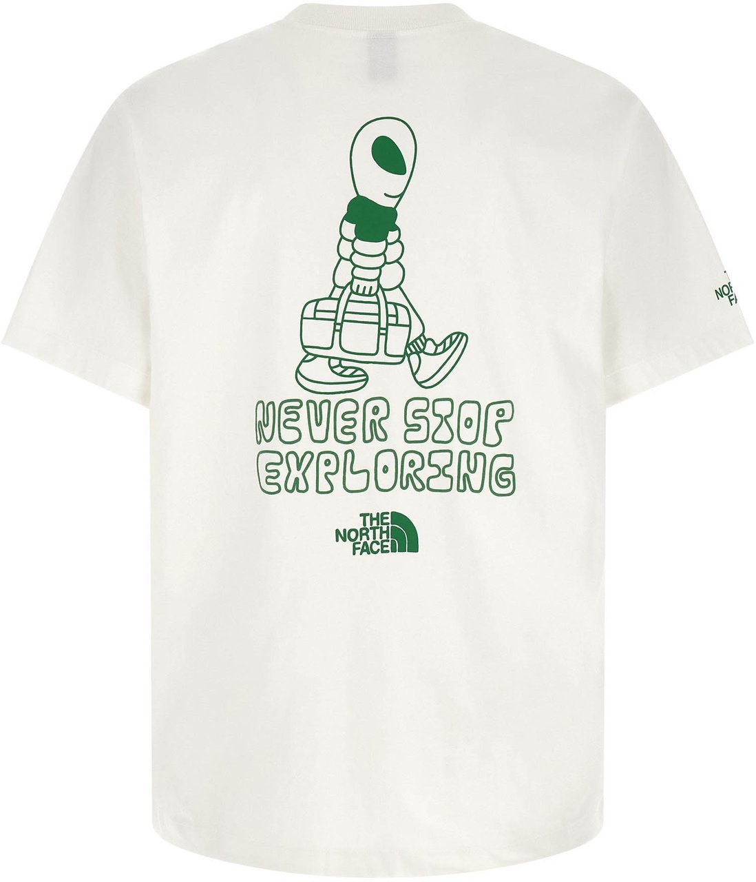 The North Face Bicolor Cotton T-Shirt Wit