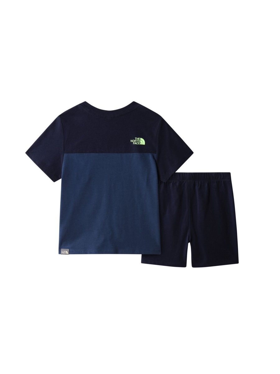 The North Face summer set t-shirt and shorts Blauw