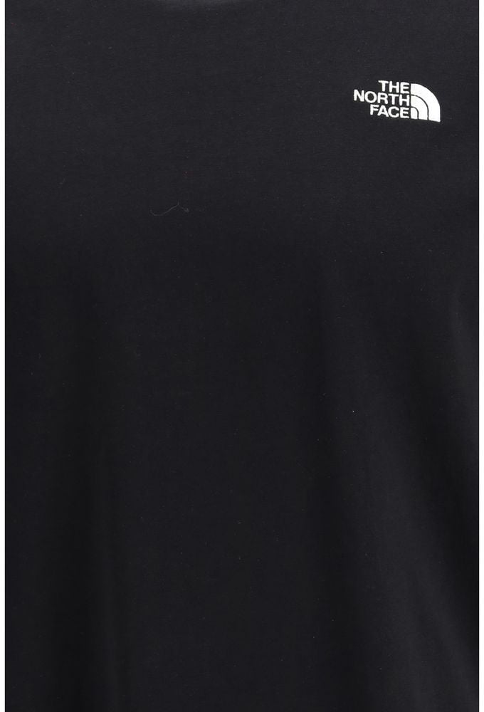 The North Face Black Cotton T-Shirt Zwart
