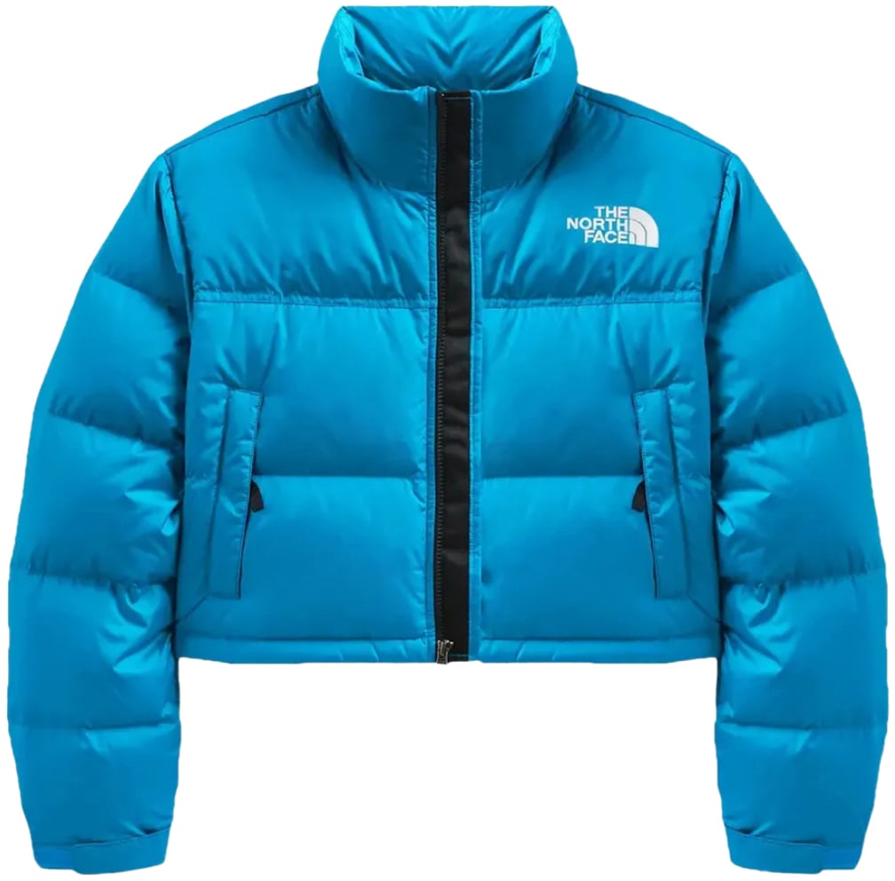 The North Face Nuptse Short Down Jacket Blauw