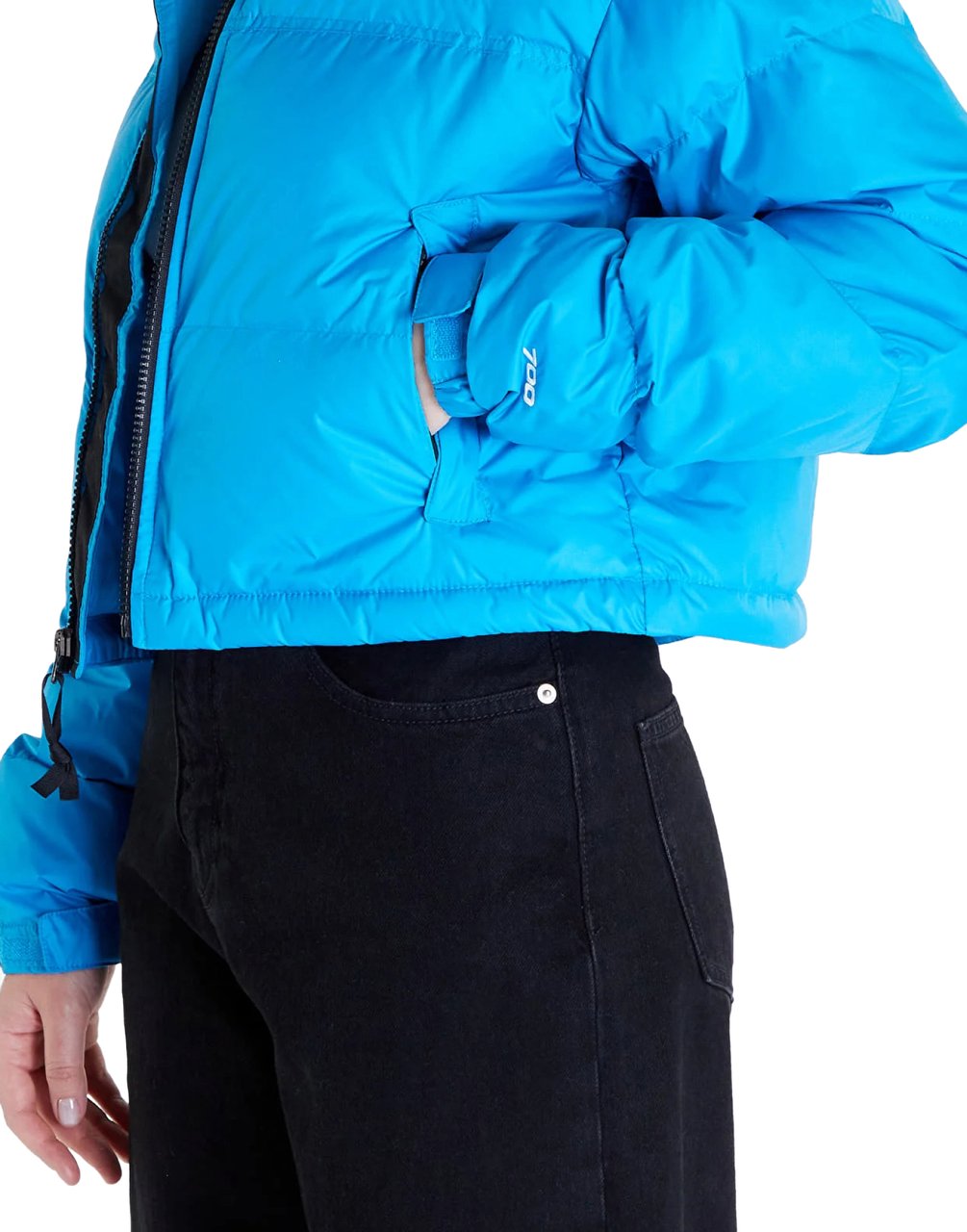 The North Face Nuptse Short Down Jacket Blauw