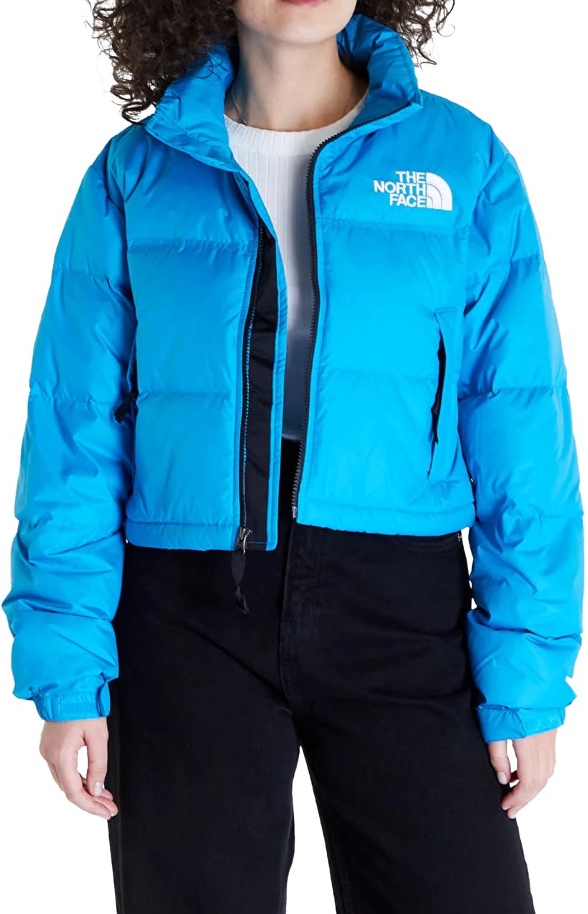 The North Face Nuptse Short Down Jacket Blauw