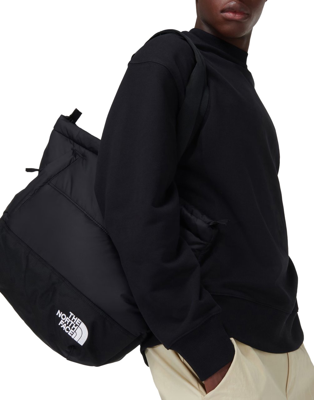 The North Face Nuptse Padded Tote Bag Zwart