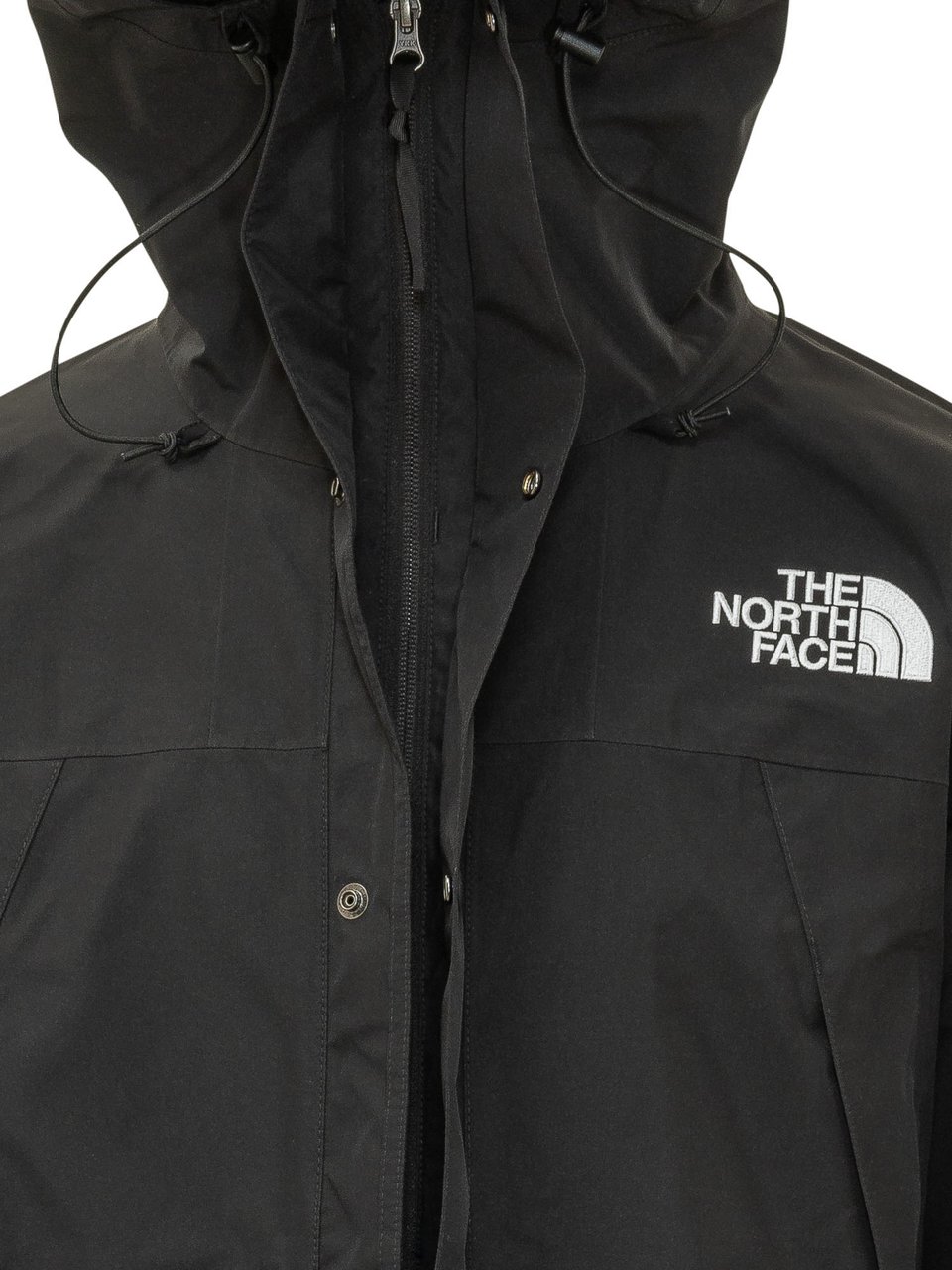 The North Face Giacca con Cappuccio e Chiusura a Bottoni Zwart