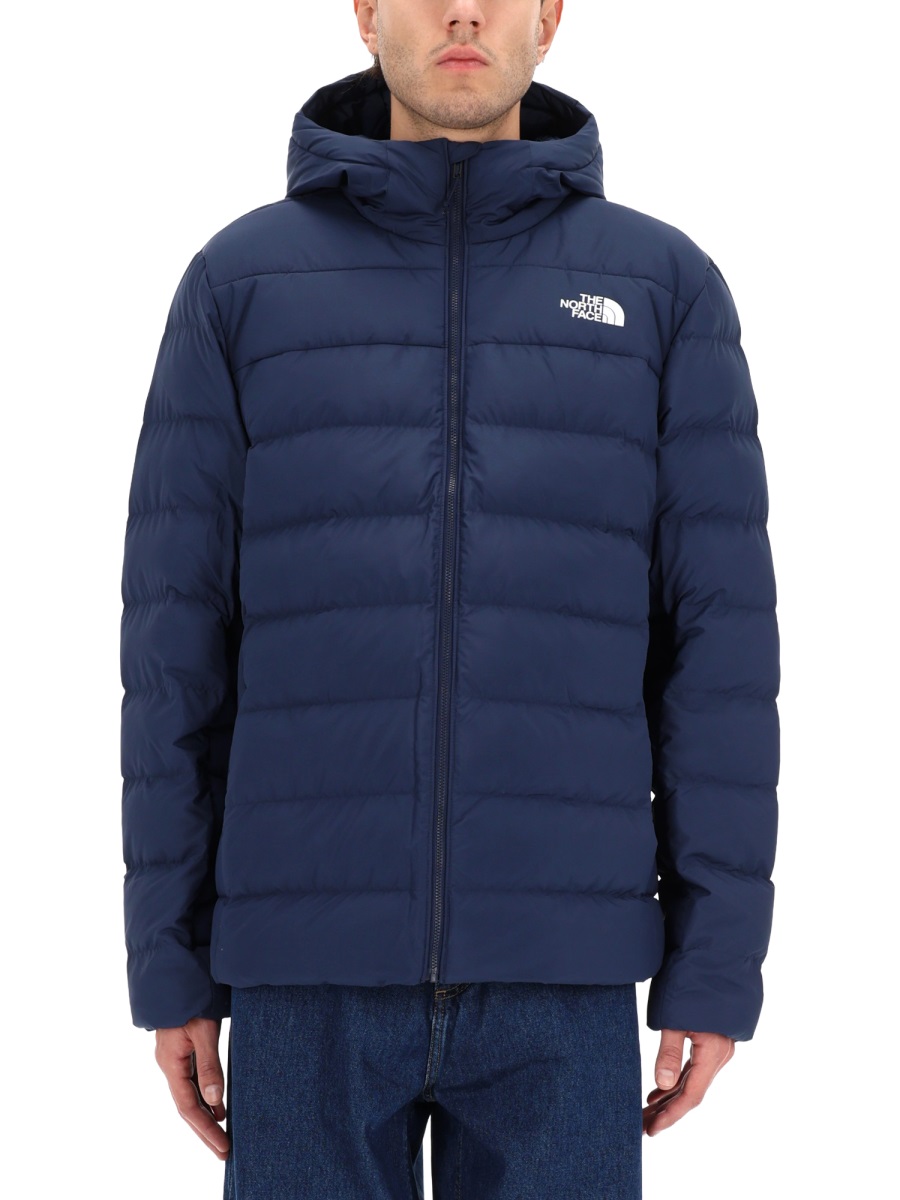 The North Face Quilted Padded Logo Jacket Zwart