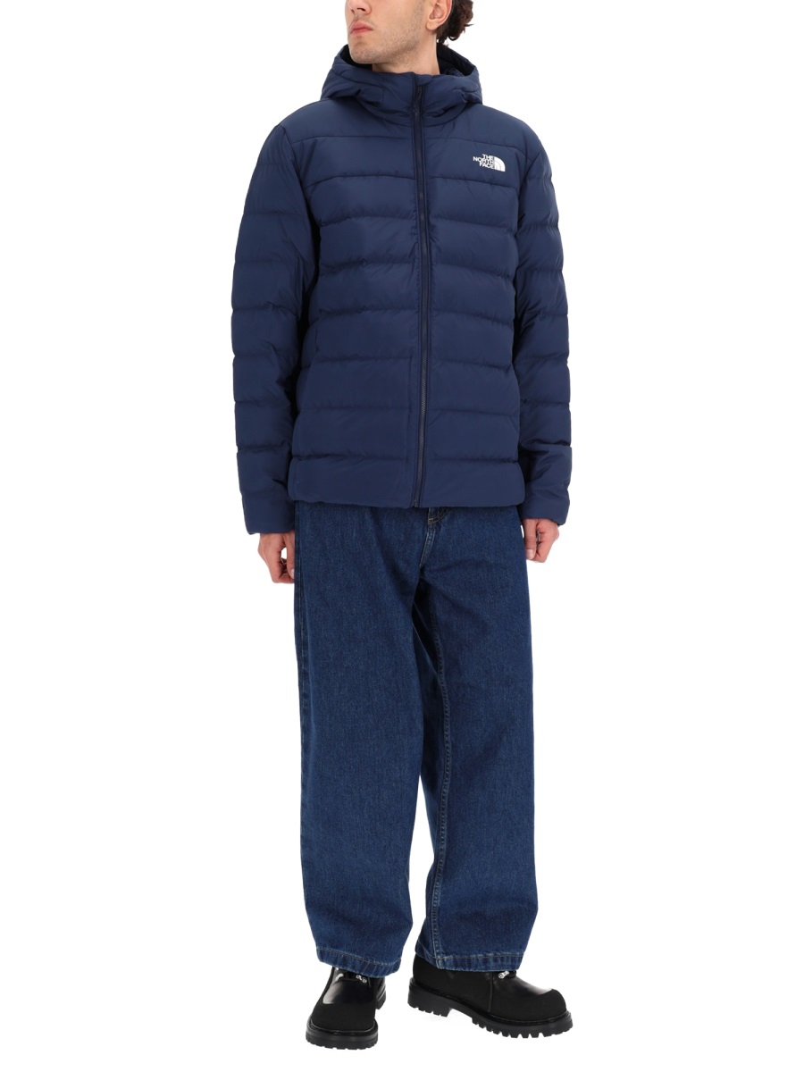 The North Face Quilted Padded Logo Jacket Zwart