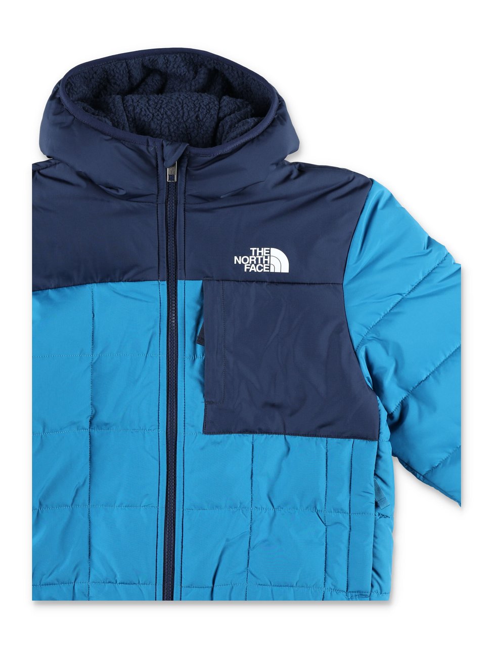 The North Face Reversible Jacket Teddy Blue Blauw