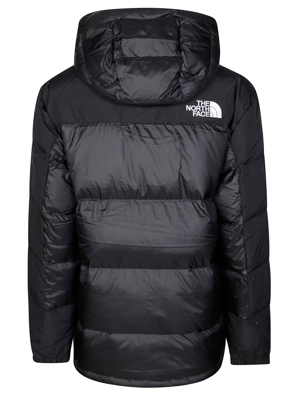 The North Face Padded Quilted Short Parka with High Collar and Fitted Cut Zwart