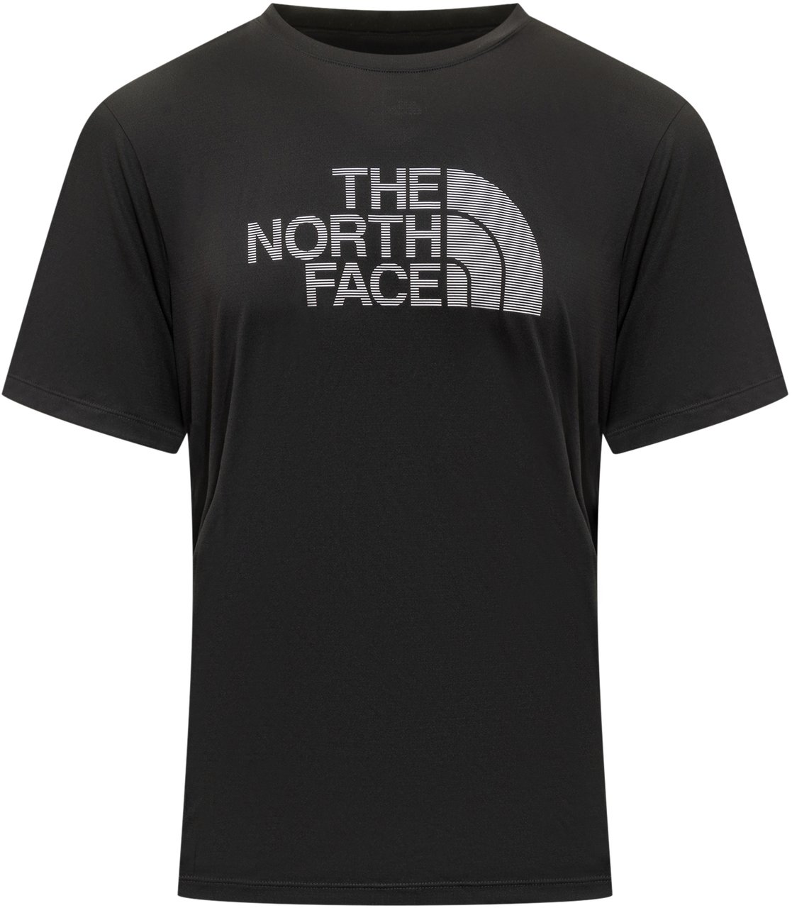 The North Face T-Shirt The North Face Nera con Logo Frontale Zwart