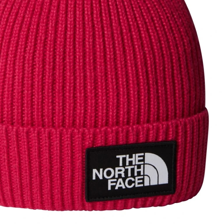 The North Face Logo Box Cuffed Roze