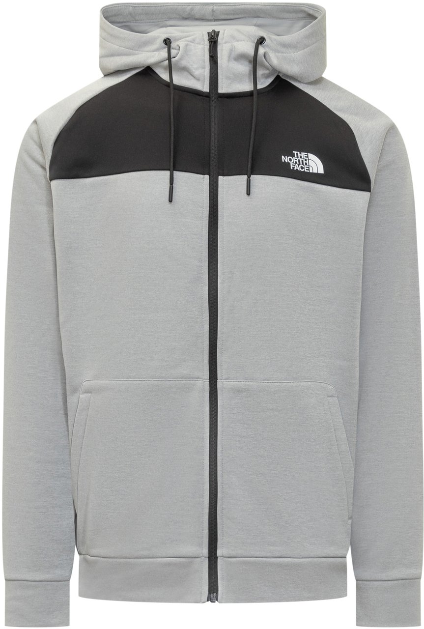 The North Face The North Face Felpa con Cappuccio Grigia e Nera Grijs