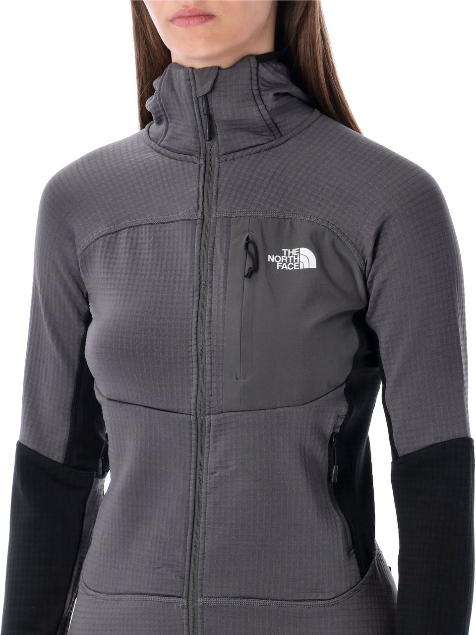 The North Face Powergrip Hoodie Dk Grey Grijs