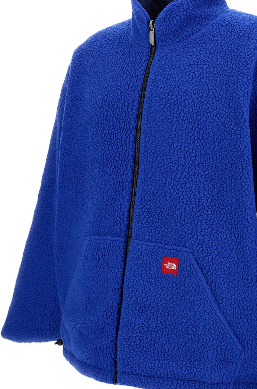 The North Face Blue Box Reversible Fleece Jacket Blauw