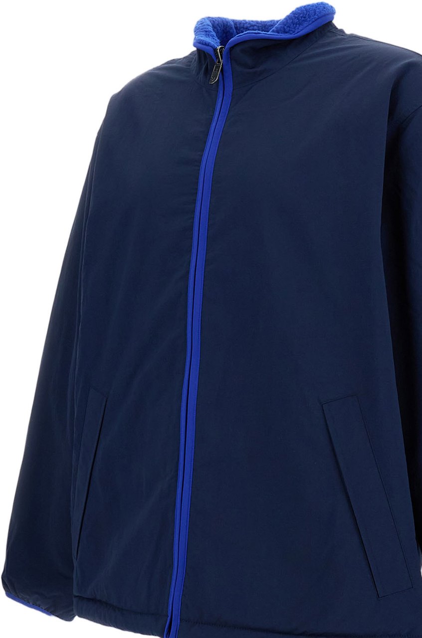 The North Face Blue Box Reversible Fleece Jacket Blauw
