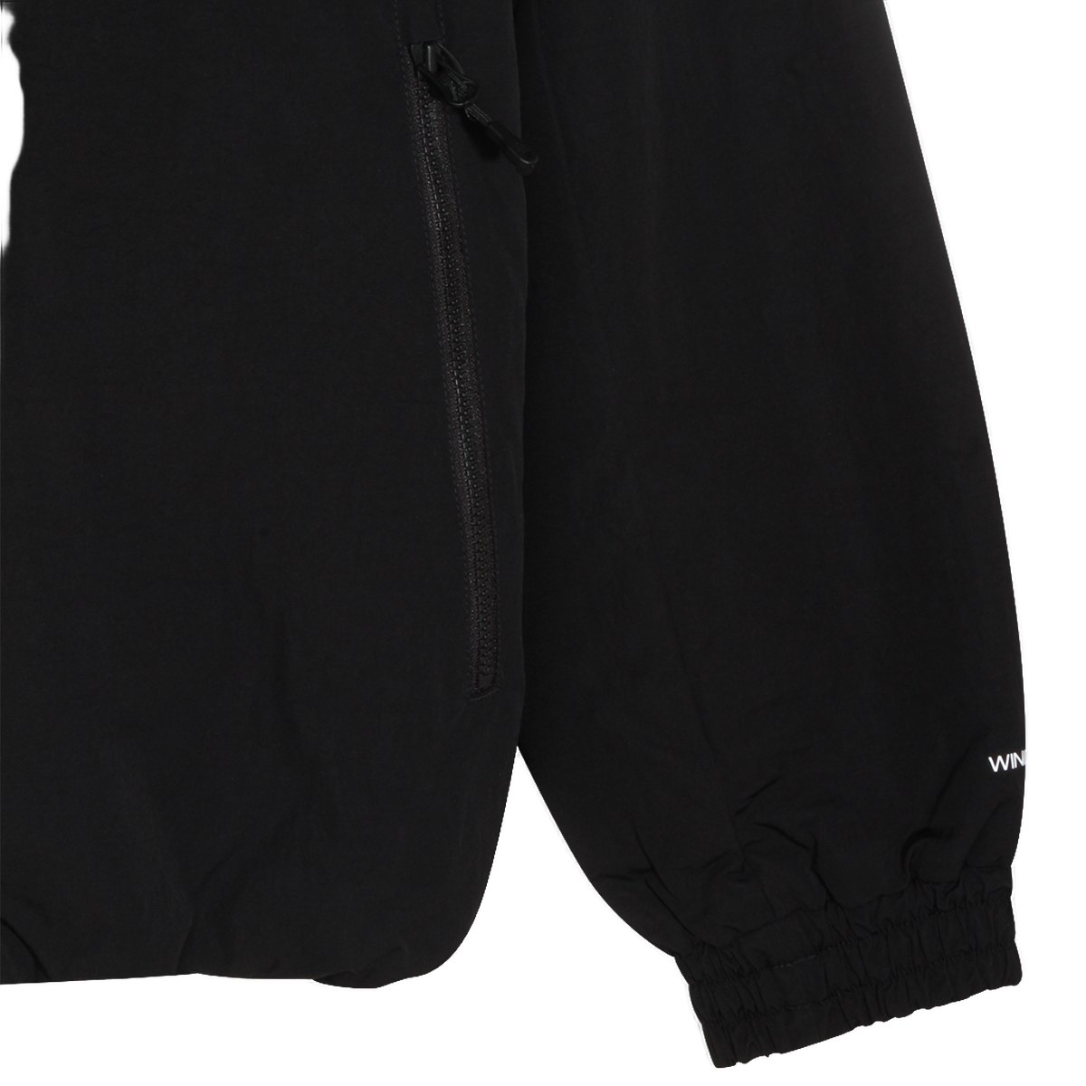 The North Face Black Jacket With Zippered Pockets Zwart