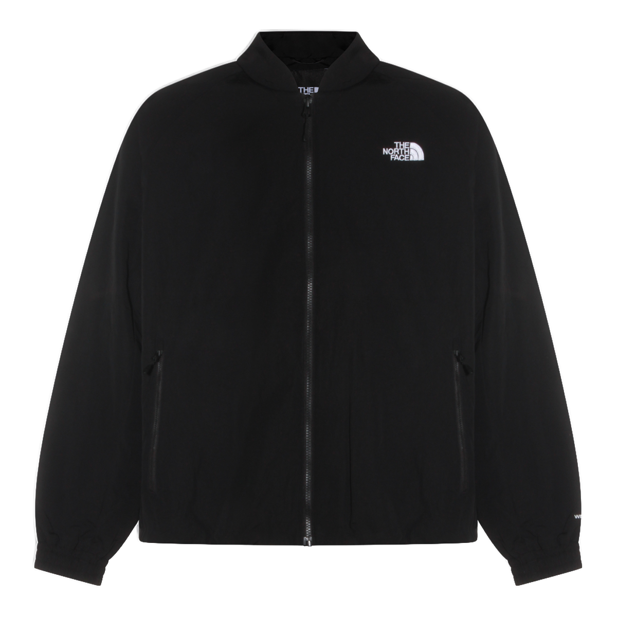 The North Face Black Jacket With Zippered Pockets Zwart